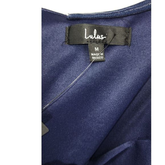 NWT Lulus Power of Love Navy Blue Strapless Jumpsuit Size M - Picture 7 of 9